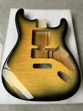 AAAAA Paulownia wood electric Guitar Body, Gloss Flame Maple Veneer