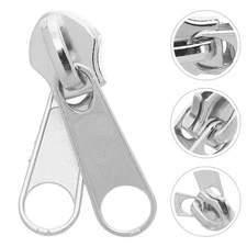  20 Pcs Zipper Parts Metal Replacement Universal Repair Detachable Puller
