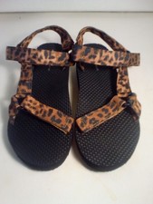 Women s Leopard Print Strap Sandals Size 8