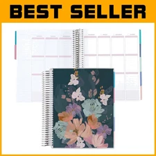 Compact 7x9 Coiled Planner for Enhanced Productivity – Undated with Accessories