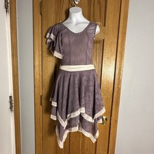 Reverence Purple Custom Rhinestone Lyrical Solo Handkerchief Dance Costume AXS