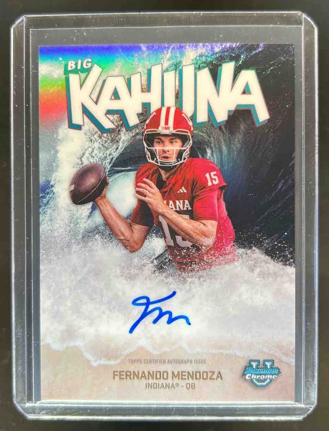 2025 Bowman Chrome U Fernando Mendoza The Big Kahuna Auto #BK-FM