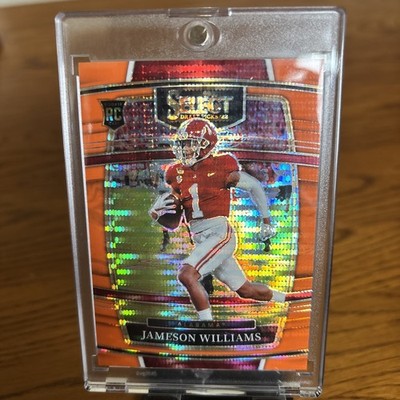 2022 Select Draft Picks Jameson Williams Orange Pulsar FOTL RC Prizm /26 LIONS