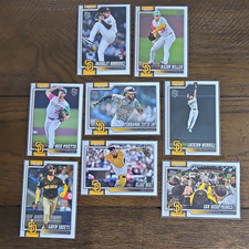 2026 Topps Series 1 San Diego Padres 8 Cards Bradgley Rodrigues (RC), Tatis Jr