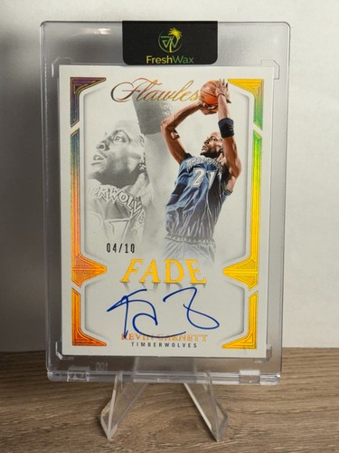 2024 Panini Flawless Kevin Garnett Fade Signatures Gold Auto /10 #FFS-KGA