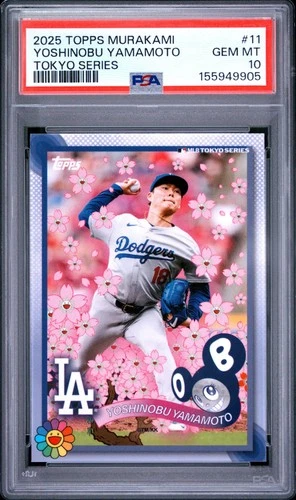 2025 Topps Takashi Murakami Tokyo Series Yoshinobu Yamamoto PSA 10