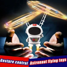 Mini Astronaut Drone Cartoon Spaceman Flying Robot Toys With Led Light Best Gift