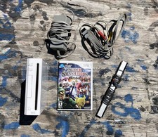 Nintendo Wii Console RVL-001 TESTED  No controllers Comes With Game