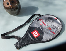Wilson Grand Slam Tennis Racket Cover - Pete Sampras Graphic – Grey/Red/White