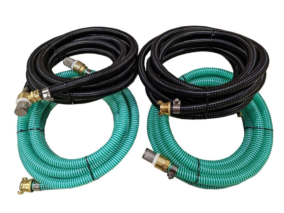 QUARZFLEX Saugschlauch Garnitur 1" schwarz / grün / diverse Ausführungen