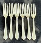 <!--F#f_0-->Rodd Beaumont Set x 6 CAKE FORKS 3 Prongs, Silver-plated, 13cms<!--F/-->
