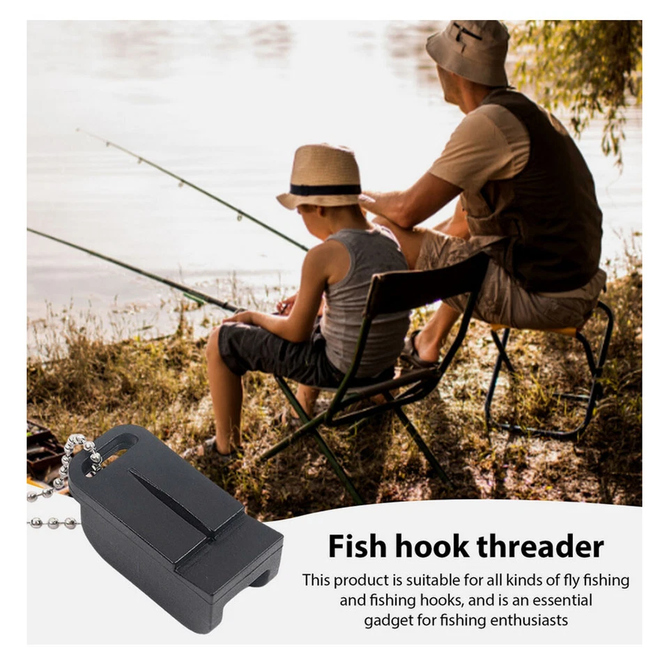 2PCS Magnetic Flies Tippet Threader Fishhook Line Tying Holder Bead Fly Fishing - Image 3 of 4