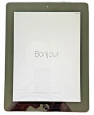 Apple iPad 2nd Generation 64 GB Wi-Fi A1395 Silver LOCKED. Works Read