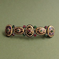 Broche ancienne  - Émaux Bressans - 71 mm - ...