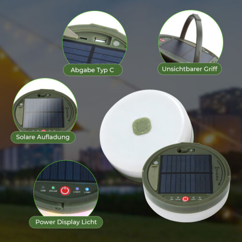Catena Luminosa USB Campeggio Avvolgibile Catena Luminosa LED Impermeabile Solare Portatile - Foto 26 di 29
