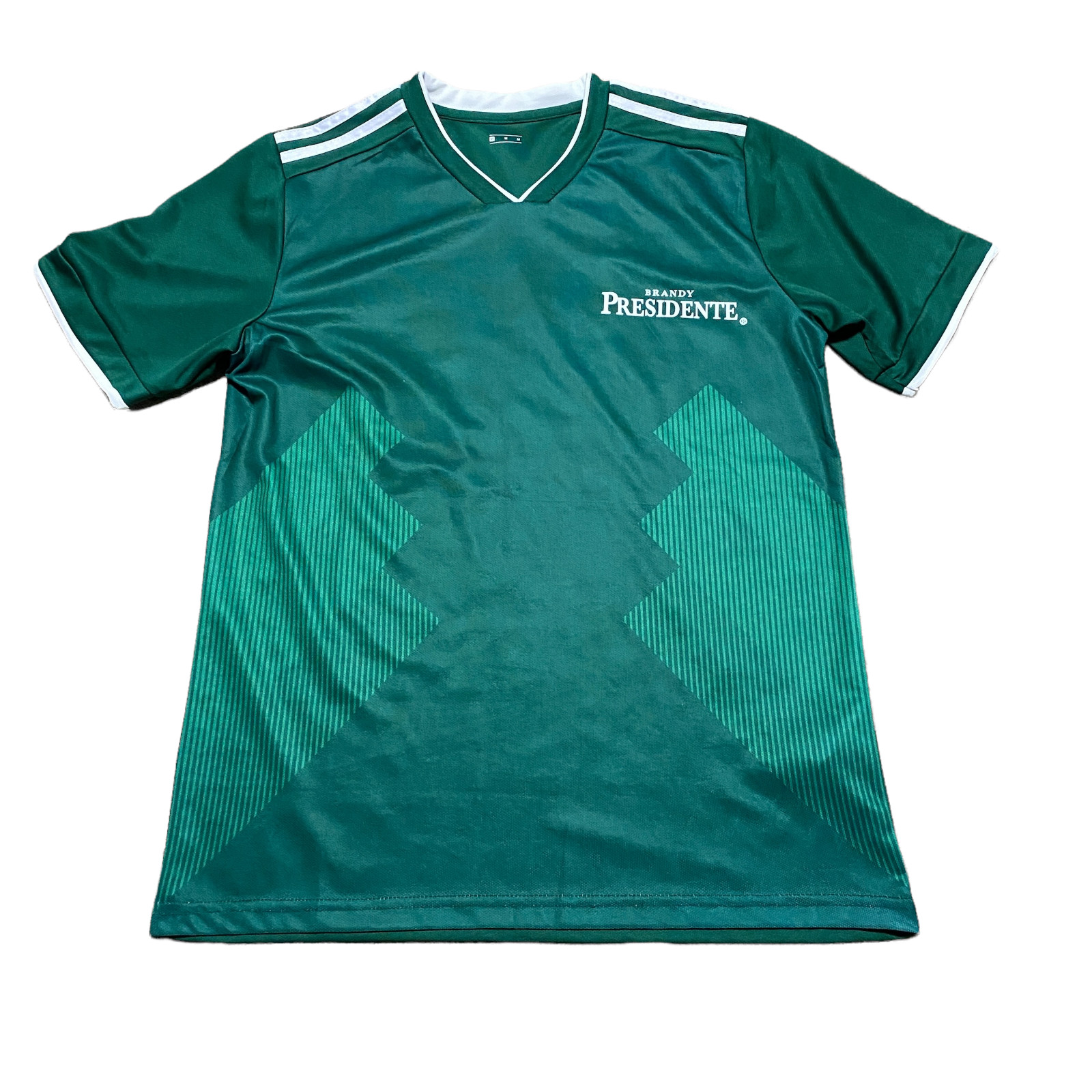 Brandy Presidente Soccer Jersey #18 Short Sleeve Green Men’s Size M Mexico