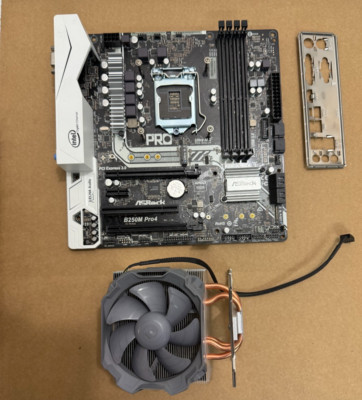 ASROCK B250M Pro4 INTEL  MOTHERBOARD WITH  CPU FAN
