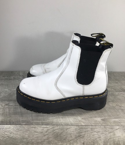 Dr. Martens Quad 2976 bottes Chelsea plates-formes en cuir lisse pour femmes 5 UK 7 US Doc - Photo 5/10