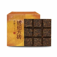 Amber Square Tea 240g * 2014 MengHai Tea Dayi TAETEA Puer Shu Pu Erh Ripe Pu'er