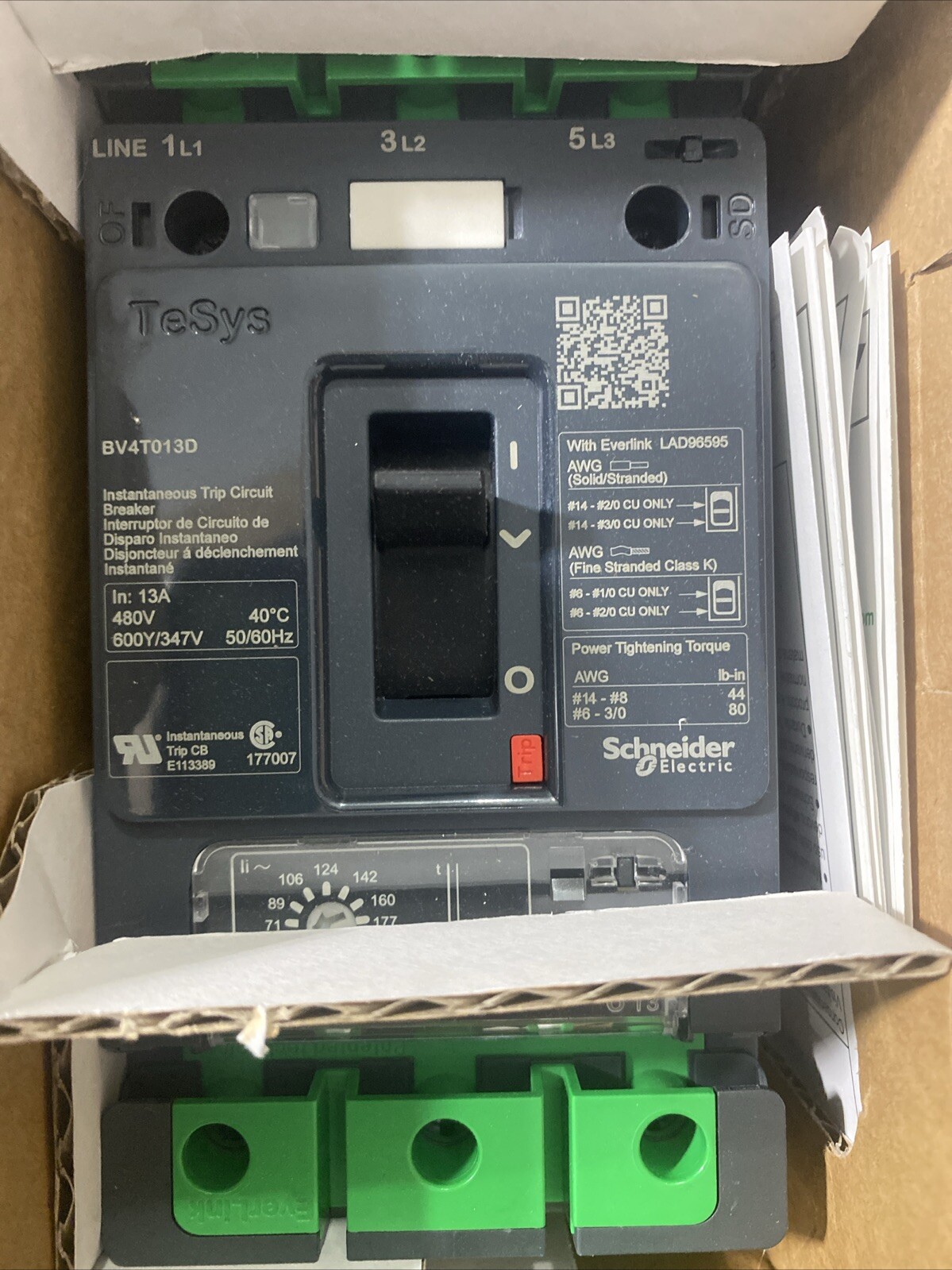SCHNEIDER ELECTRIC BV4T013D / BV4T013D (BRAND NEW)