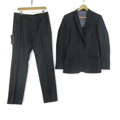 RED HERRING 2-Piece Suit Charcoal Grey Jacket 38L Trousers 34 W Tags Preloved