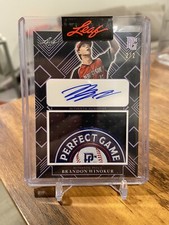 Brandon Winokur 2022 Leaf Perfect Game Prospect RC Patch Auto #/2 🔥📈 Twins