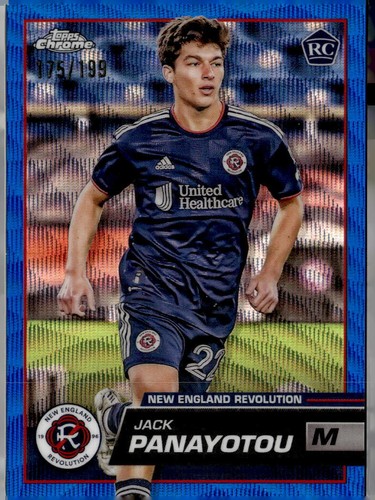 2023 Topps Chrome Mls Jack Panayotou 197 Blue Wave Refractor 199 