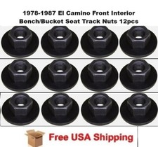 For 1978-1987 El Camino Front Interior Benchbucket Seat Track Nuts 12pcs For 1978-1987 El Camino Front Interior Benchbucket Seat Track Nuts 12pcs