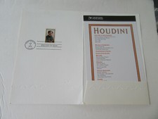 Harry Houdini (Magician) 33c Stamp Ceremony Program 2002 Fdc Sc#3651 USPS 2002