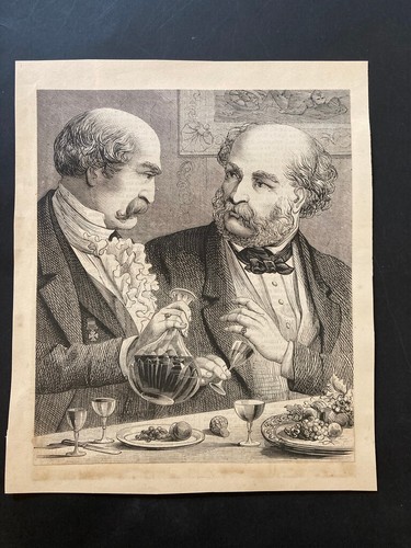 Victorian print illustration engraving passing the port & schackled prisoner