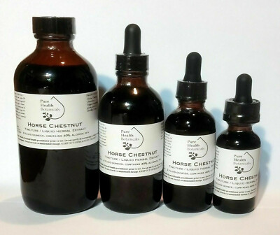 Horse Chestnut Tincture Extract, Aescin, Highest Quality, Multiple Sizes, Conker