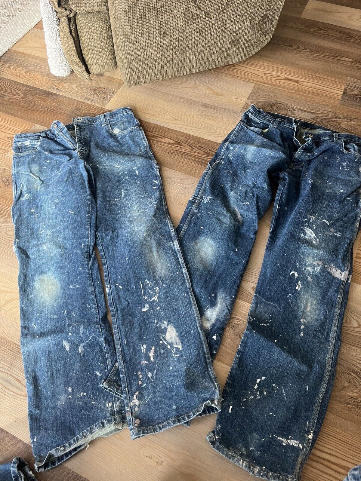 Lot of 2 DICKIES Mens Relaxed Fit Blue Jeans 34X3… - image 1