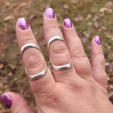Adjustable Sterling Silver Handmade Splint Arthritis Ring Jewelry All Size 3-14