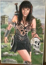 Original Artwork Xena Warrior Princess Print an American syndicated drama series