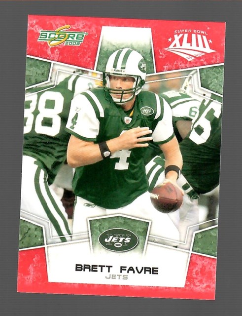 2008 Score Super Bowl Red Promo Brett Favre ! #106 Packers Jets
