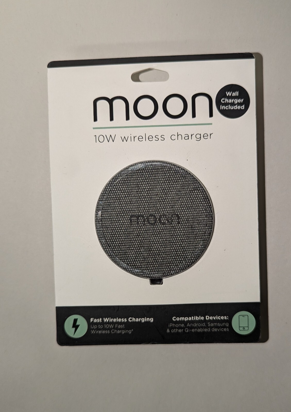 Wireless Charger Moon 10W Fast Charging Gray Free Shipping New-image