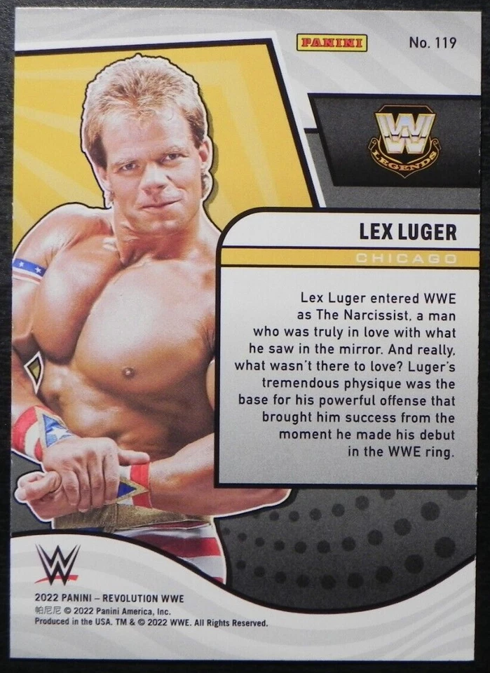 2022 Panini Revolution WWE Wrestling Legends #119 Lex Luger - Image 2 of 2