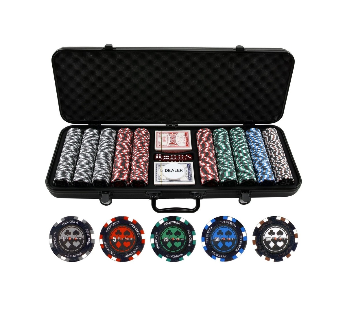 コレクション WACHFIELD POKER COLLECTION 500 13.5g Pro Poker Clay Poker Chip Set - Casino Quality