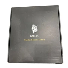 Gifts for HUSBAND Men, Kollea Whiskey Decanter Set with Glasses, Clear