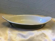 Vintage Hall USA 527 Green Individual Casserole Baking Dish Serving Bowl 8"