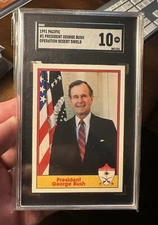 1991 Pacific #1 President George H.W. Bush Operation Desert Shield SGC 10