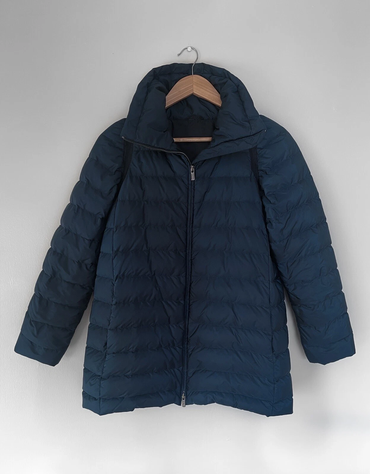 Miu Miu Cappotto Piumino Piumino Imbottito Blu XS 36 UK 4 6 MIU MIU