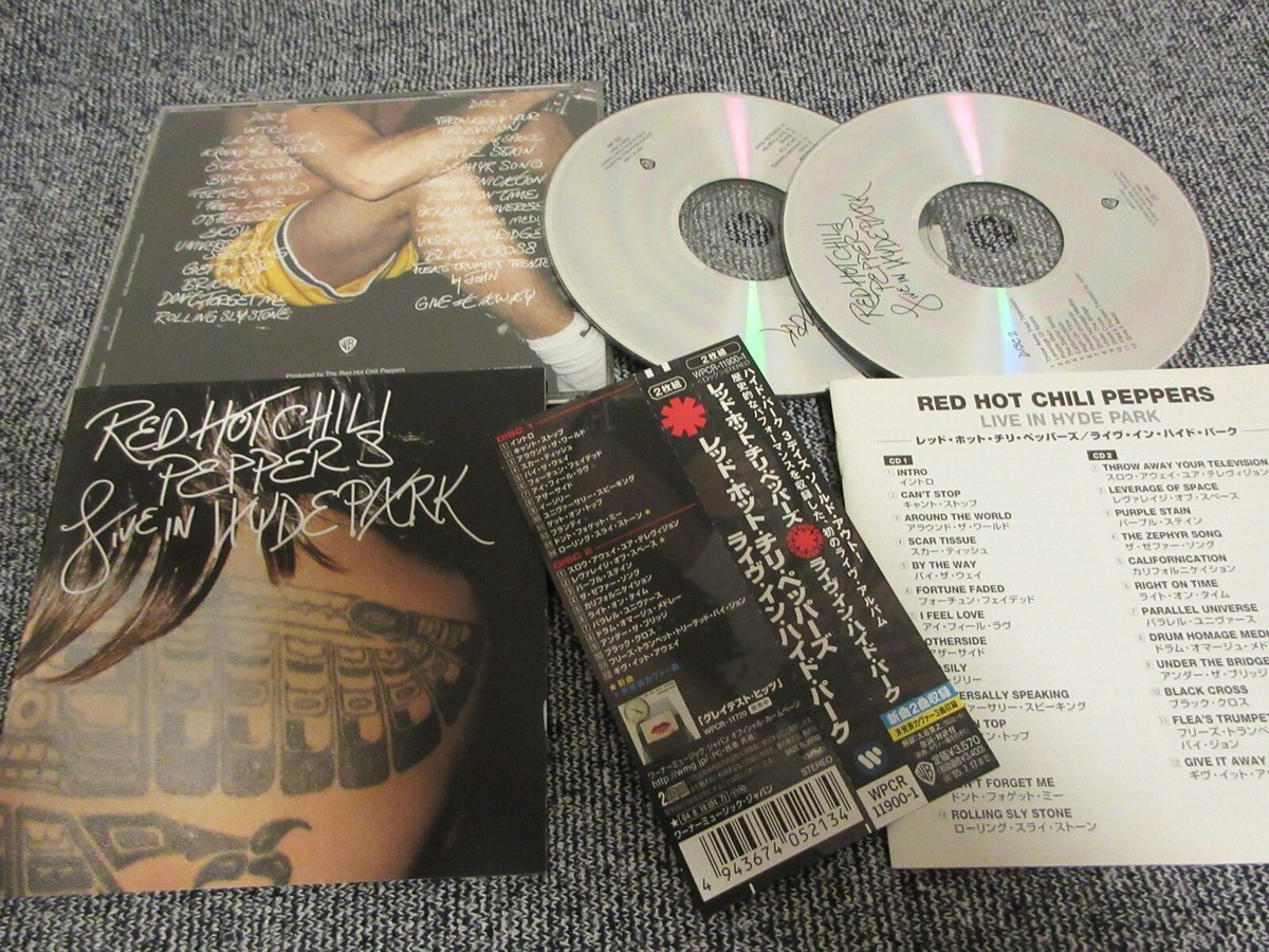 RED HOT CHILI PEPPERS / live in hyde park /JAPAN LTD 2CD OBI