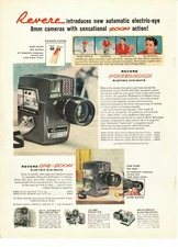 Vintage 1959 Revere 8mm Automatic Electric Eye Movie Cameras