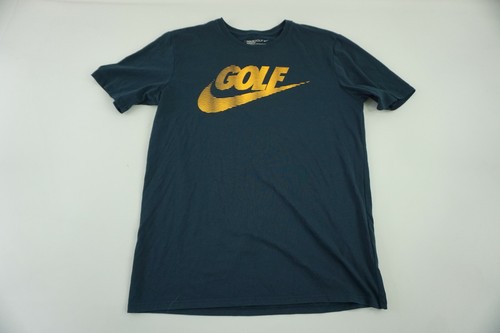 Nike Golf T Shirt Men Medium Navy Blue 