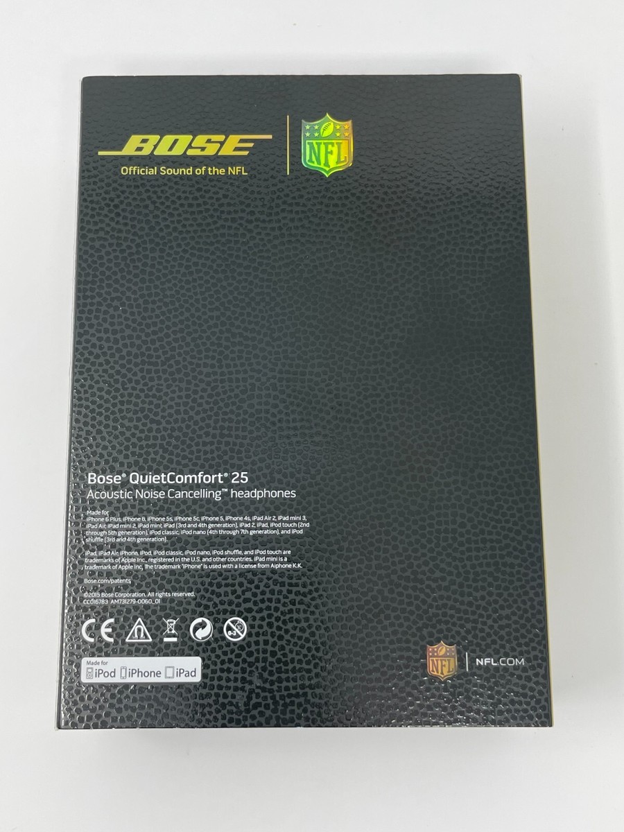 NFL Official Bose QuietComfort 25 QC25 ANC Headphones Apple Custom