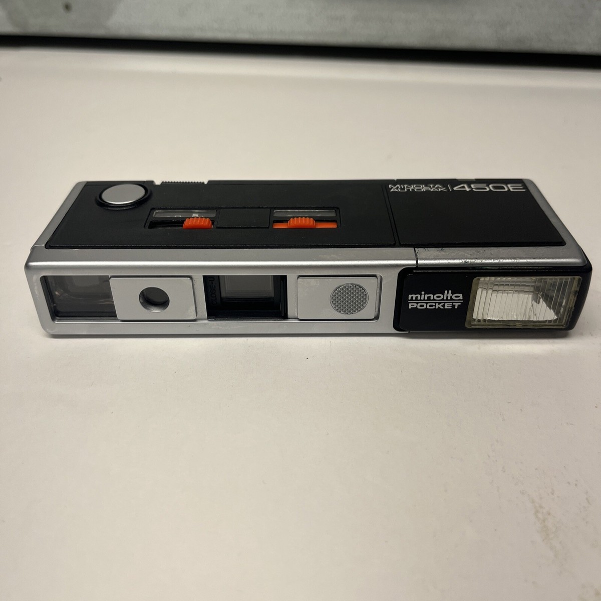 MINOLTA AUTOPAK 450E Pocket Camera Vintage Compact FILM MINOLTA AUTOPAK 450E Pocket Camera Vintage Compact FILM