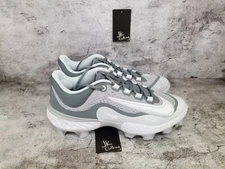 Mens Sz 11.5 Nike Alpha Huarache Elite 4 Low MCS Grey Baseball Cleats FD6221-012