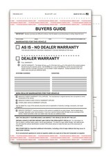 2 Part AS IS Federal Buyers Guides / AS IS Fo...