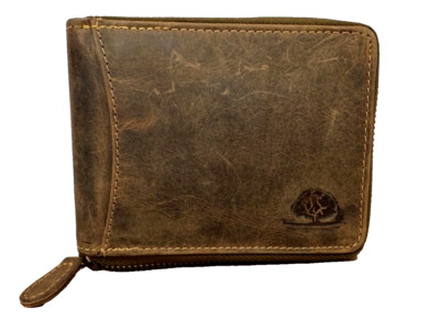 Greenburry vintage bill bag purse saddlebrown leather NP:  49.95